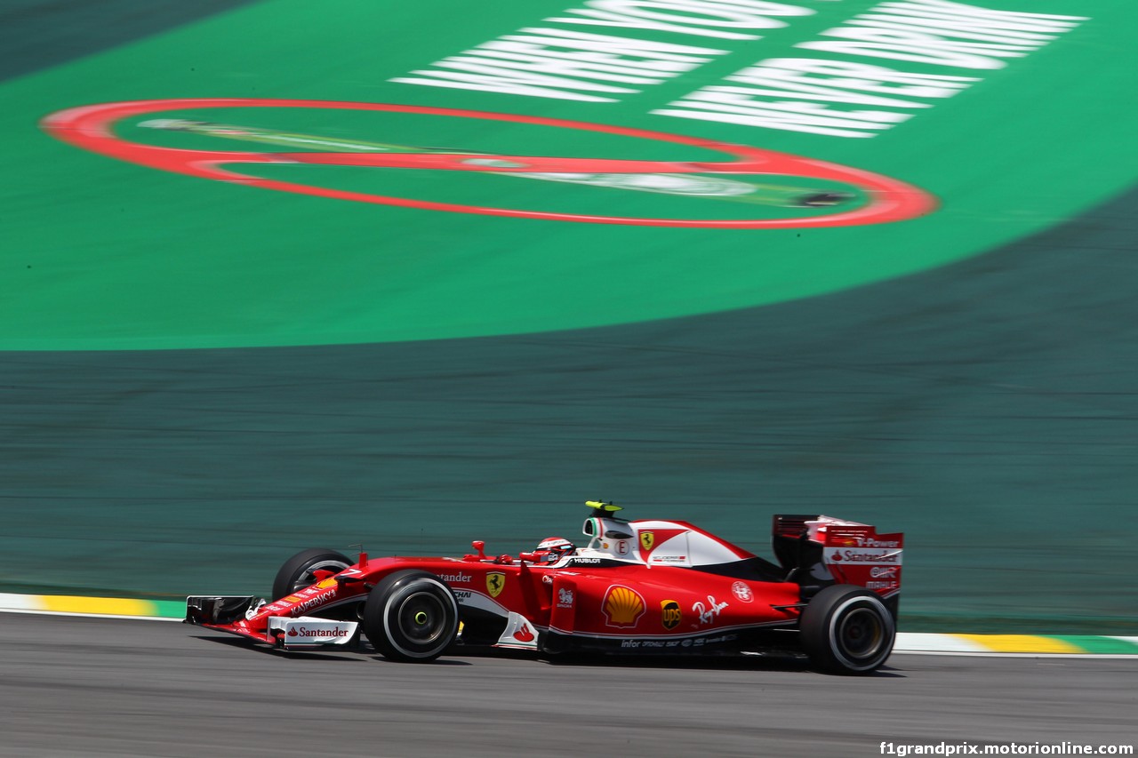 GP BRASILE, 11.11.2016 - Prove Libere 1, Kimi Raikkonen (FIN) Ferrari SF16-H