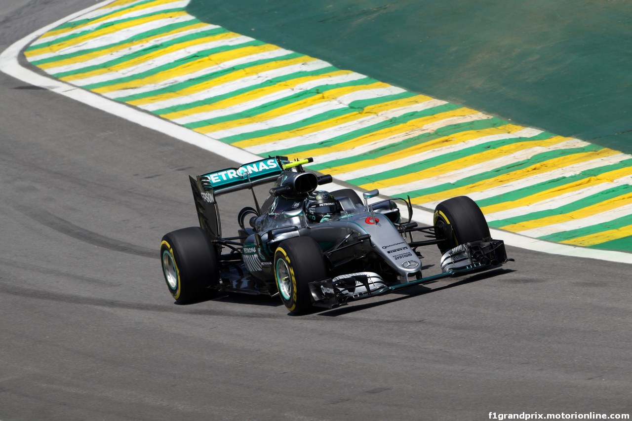 GP BRASILE, 11.11.2016 - Prove Libere 1, Nico Rosberg (GER) Mercedes AMG F1 W07 Hybrid