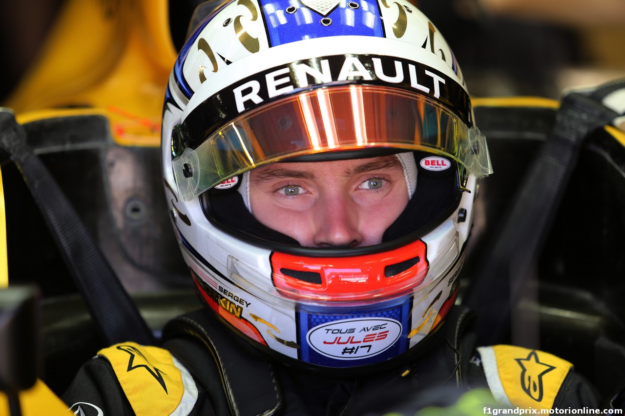 GP BRASILE, 11.11.2016 - Prove Libere 1, Sergey Sirotkin (RUS) Renault Sport F1 Team, Test Driver