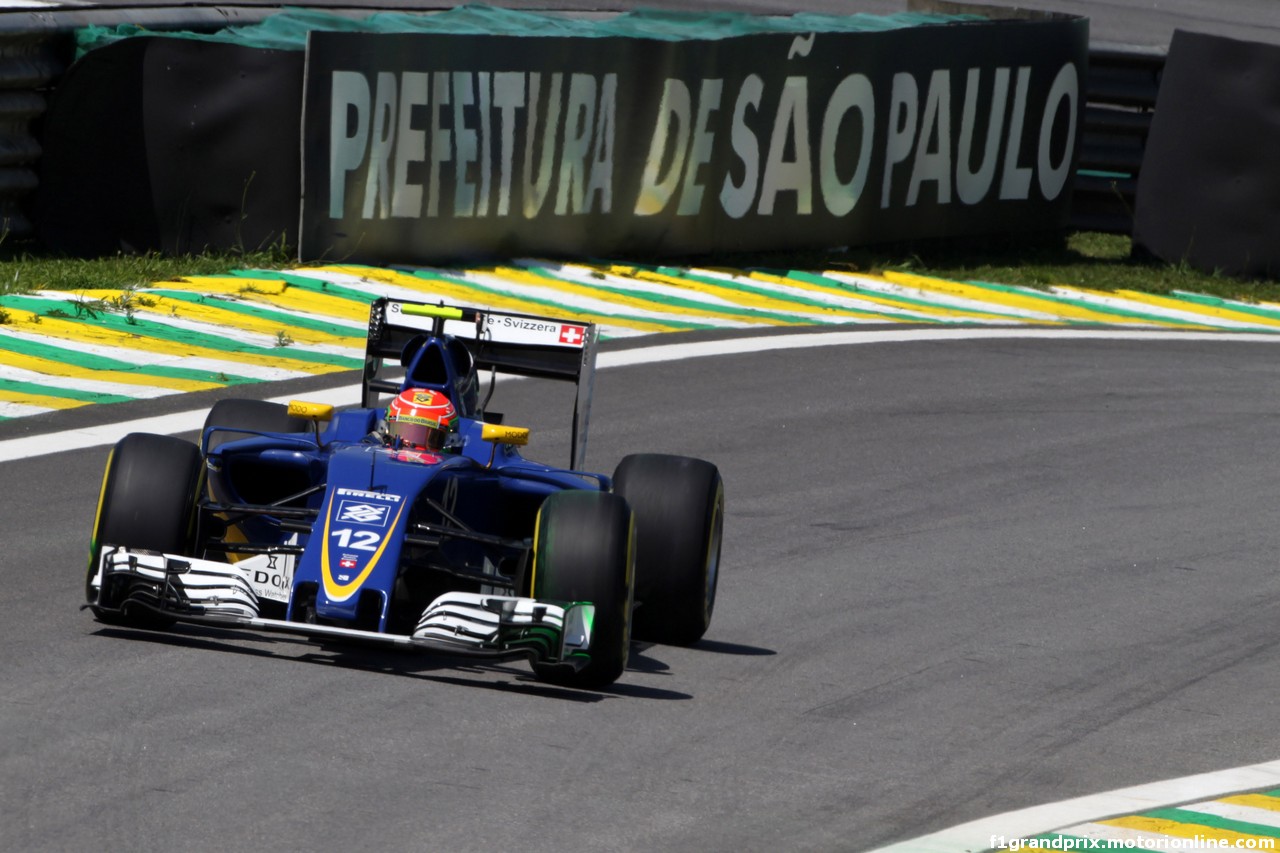 GP BRASILE, 11.11.2016 - Prove Libere 1, Felipe Nasr (BRA) Sauber C34