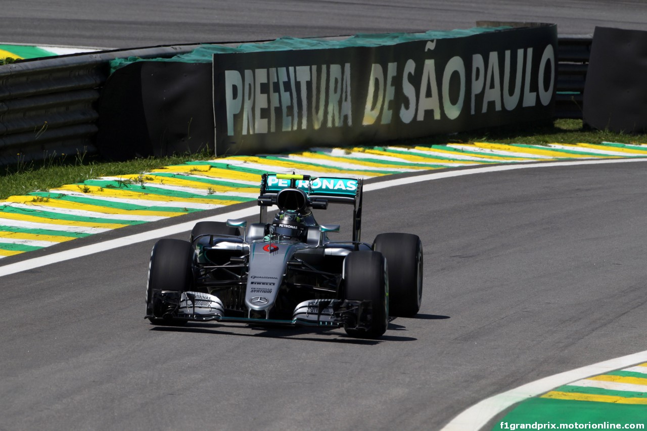 GP BRASILE, 11.11.2016 - Prove Libere 1, Nico Rosberg (GER) Mercedes AMG F1 W07 Hybrid