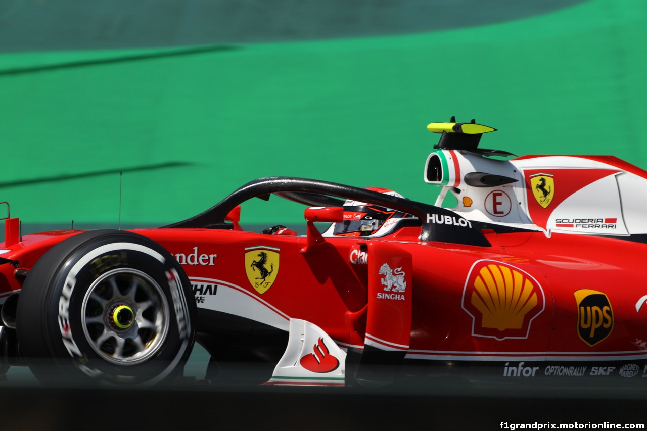 GP BRASILE, 11.11.2016 - Prove Libere 1, Kimi Raikkonen (FIN) Ferrari SF16-H with Halo.