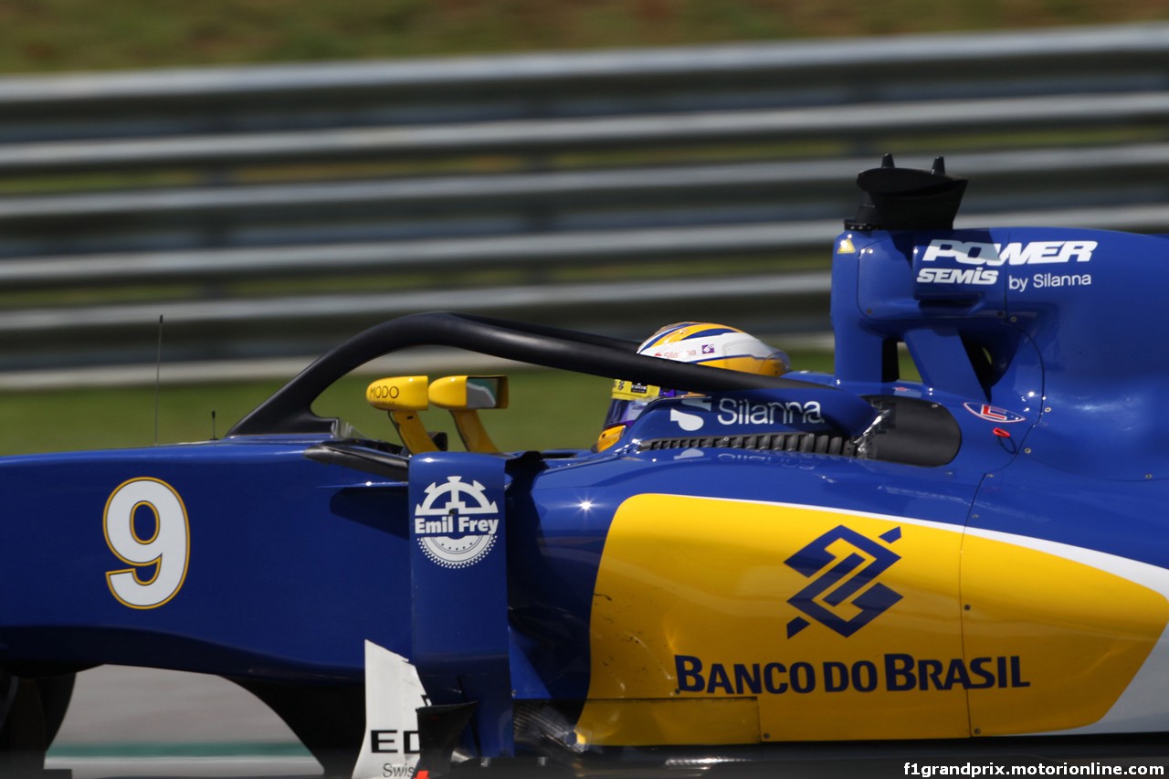 GP BRASILE, 11.11.2016 - Prove Libere 1, Marcus Ericsson (SUE) Sauber C34 with Halo