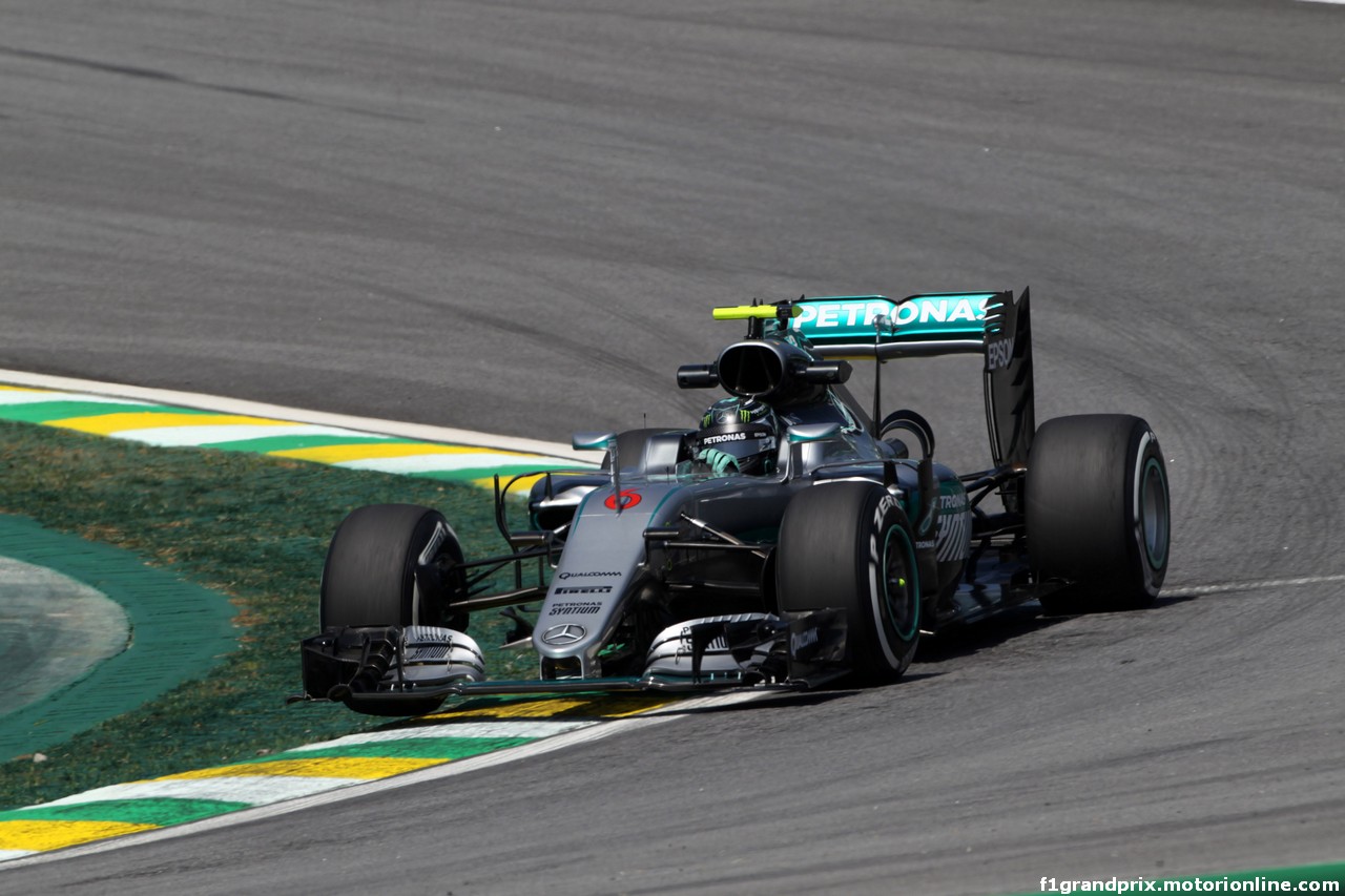 GP BRASILE, 11.11.2016 - Prove Libere 1, Nico Rosberg (GER) Mercedes AMG F1 W07 Hybrid