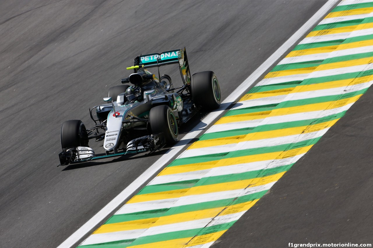 GP BRASILE, 11.11.2016 - Prove Libere 1, Nico Rosberg (GER) Mercedes AMG F1 W07 Hybrid