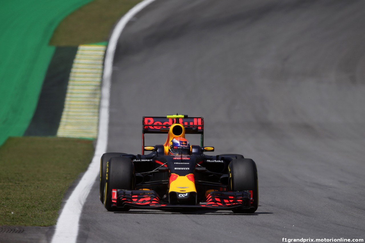 GP BRASILE, 11.11.2016 - Prove Libere 1, Max Verstappen (NED) Red Bull Racing RB12