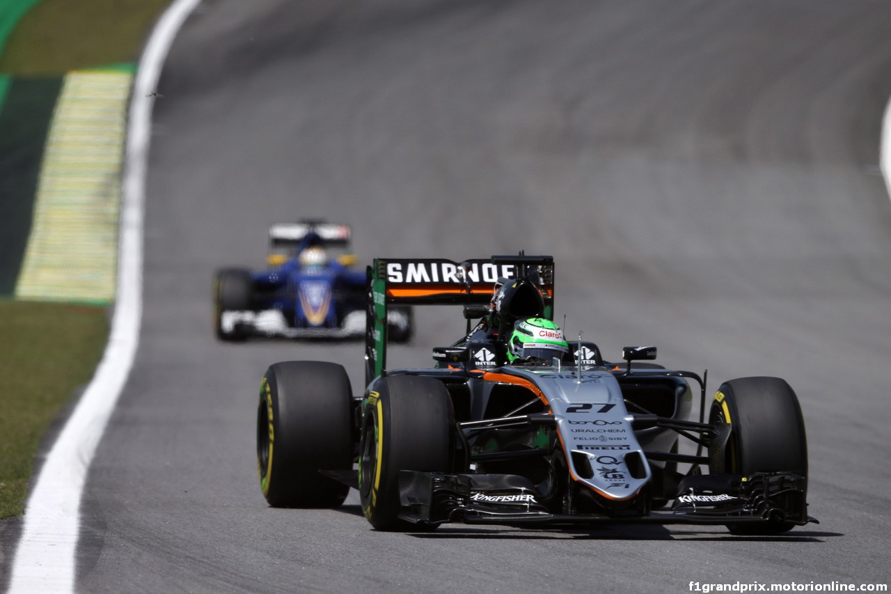 GP BRASILE, 11.11.2016 - Prove Libere 1, Nico Hulkenberg (GER) Sahara Force India F1 VJM09