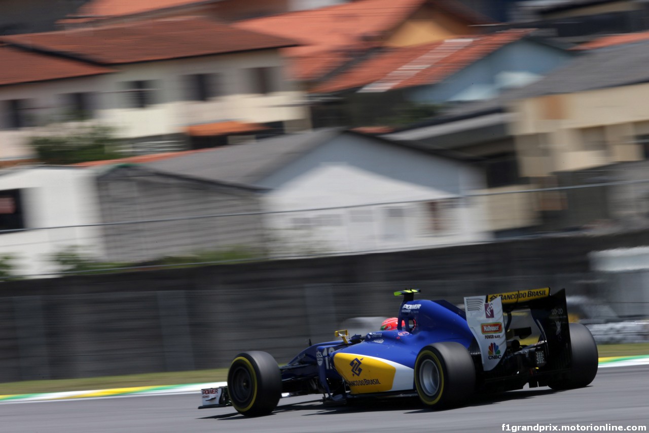 GP BRASILE, 11.11.2016 - Prove Libere 1, Felipe Nasr (BRA) Sauber C34