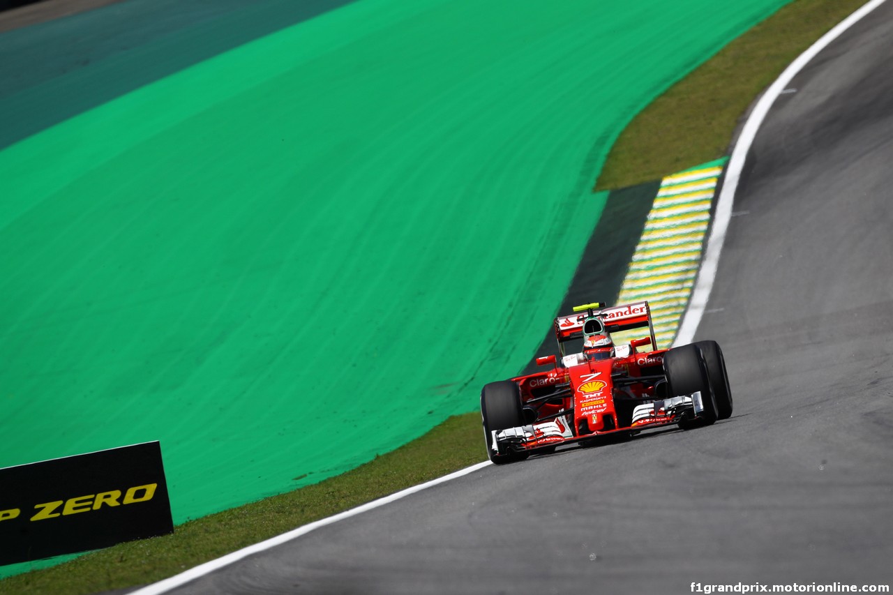GP BRASILE, 11.11.2016 - Prove Libere 1, Kimi Raikkonen (FIN) Ferrari SF16-H