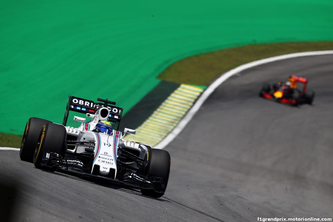 GP BRASILE, 11.11.2016 - Prove Libere 1, Felipe Massa (BRA) Williams FW38