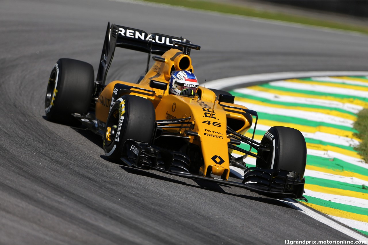 GP BRASILE, 11.11.2016 - Prove Libere 1, Sergey Sirotkin (RUS) Renault Sport F1 Team, Test Driver