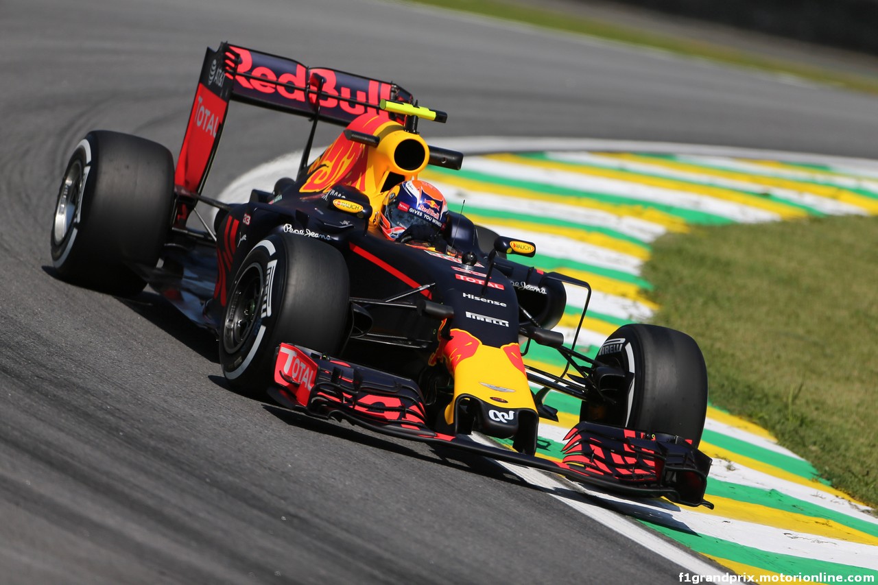 GP BRASILE, 11.11.2016 - Prove Libere 1, Max Verstappen (NED) Red Bull Racing RB12