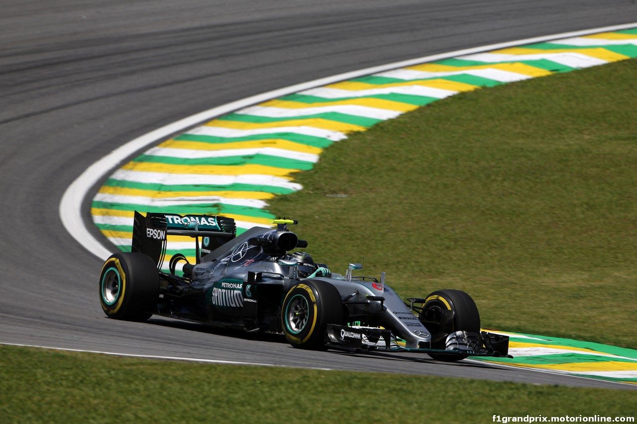 GP BRASILE, 11.11.2016 - Prove Libere 1, Nico Rosberg (GER) Mercedes AMG F1 W07 Hybrid