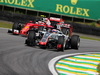 GP BRASILE, 11.11.2016 - Free Practice 1, Kimi Raikkonen (FIN) Ferrari SF16-H e Romain Grosjean (FRA) Haas F1 Team VF-16 with Halo.