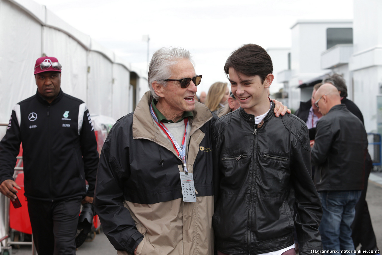 GP CANADA, 12.06.2016 - Michael Douglas (USA), Actor e his son Dylan