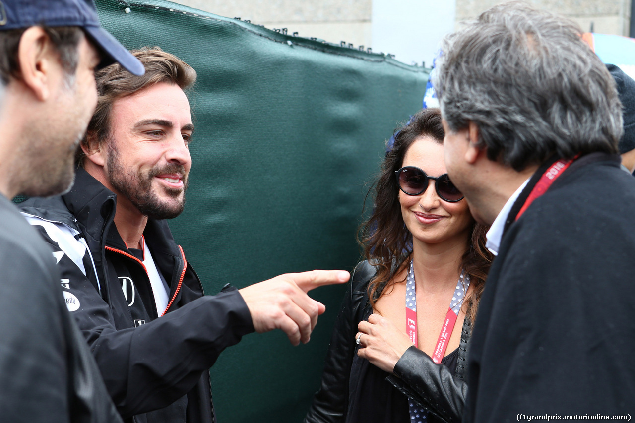 GP CANADA, 12.06.2016 - Fernando Alonso (ESP) McLaren Honda MP4-31 e Penélope Cruz (ESP), actress
