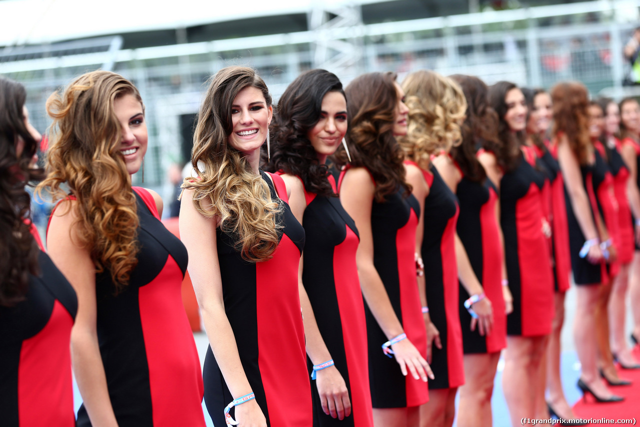 GP CANADA, 12.06.2016 - griglia Ragazzas