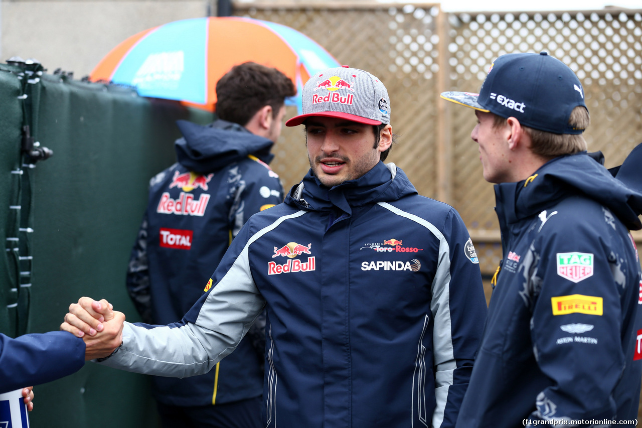 GP CANADA, 12.06.2016 - Carlos Sainz Jr (ESP) Scuderia Toro Rosso STR11 e Max Verstappen (NED) Red Bull Racing RB12