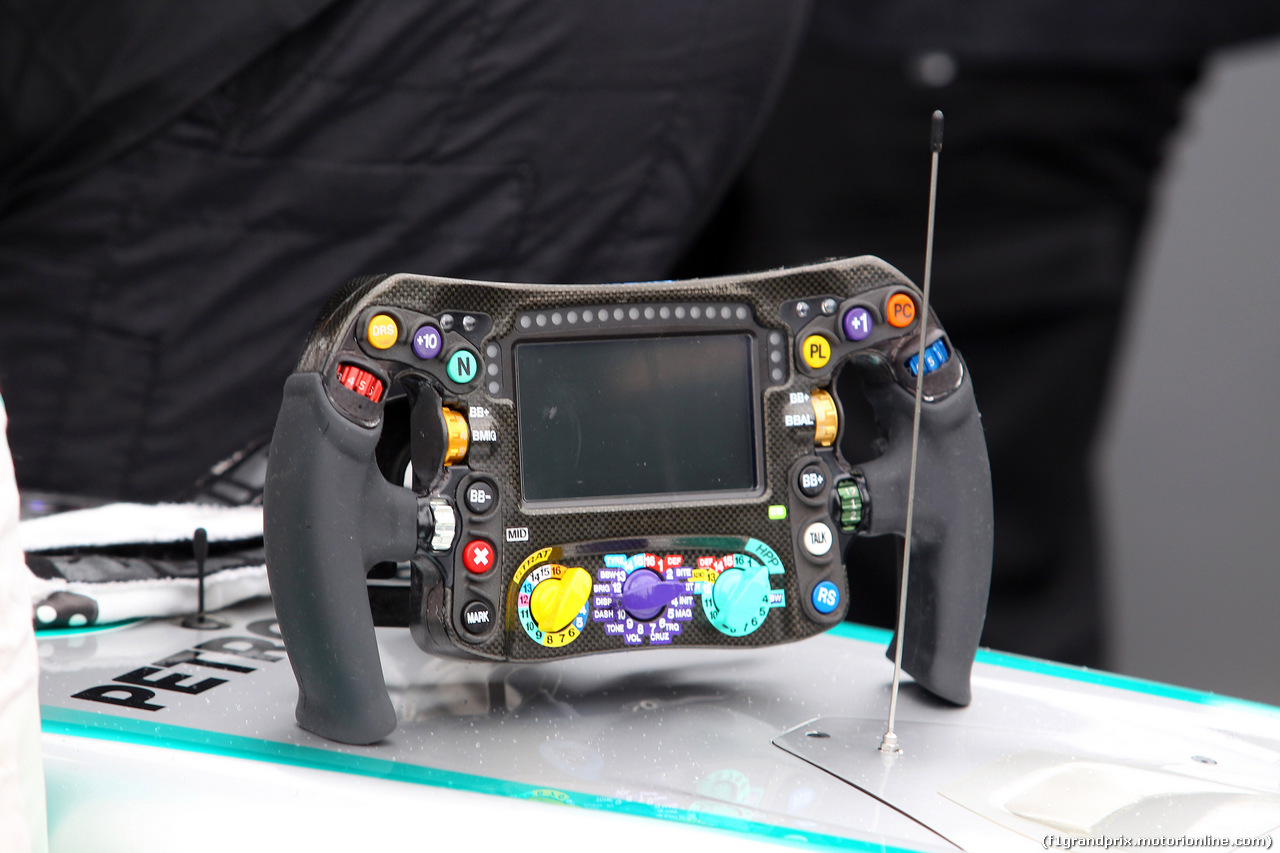 GP CANADA, 12.06.2016 - Gara, The steering wheel of Lewis Hamilton (GBR) Mercedes AMG F1 W07 Hybrid