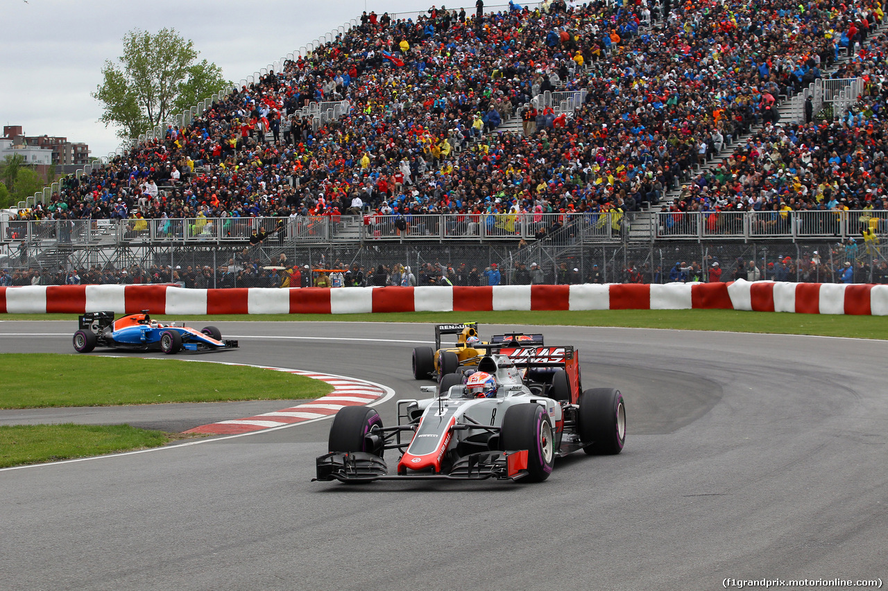GP CANADA, 12.06.2016 - Gara, Romain Grosjean (FRA) Haas F1 Team VF-16