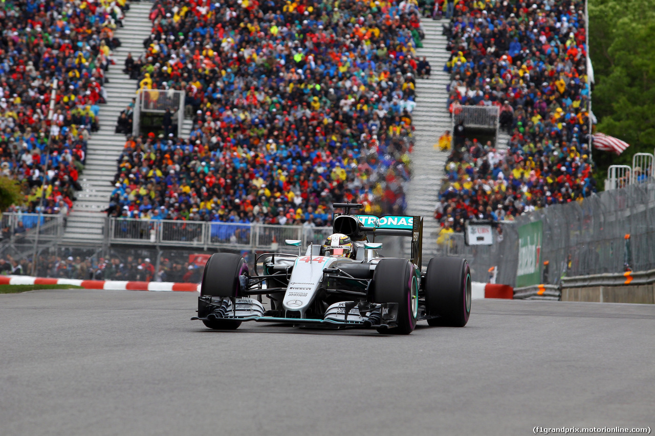 GP CANADA, 12.06.2016 - Gara, Lewis Hamilton (GBR) Mercedes AMG F1 W07 Hybrid