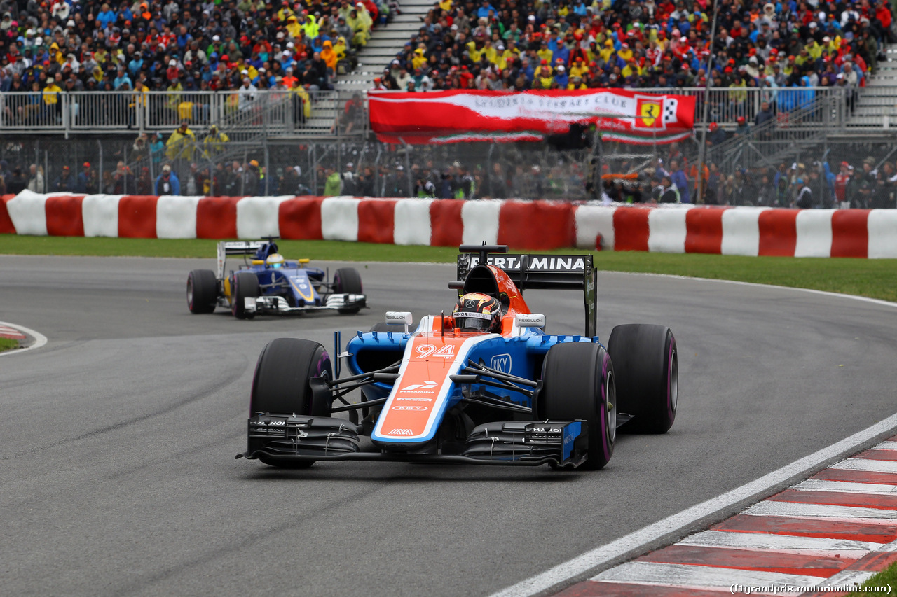 GP CANADA, 12.06.2016 - Gara, Pascal Wehrlein (GER) Manor Racing MRT05