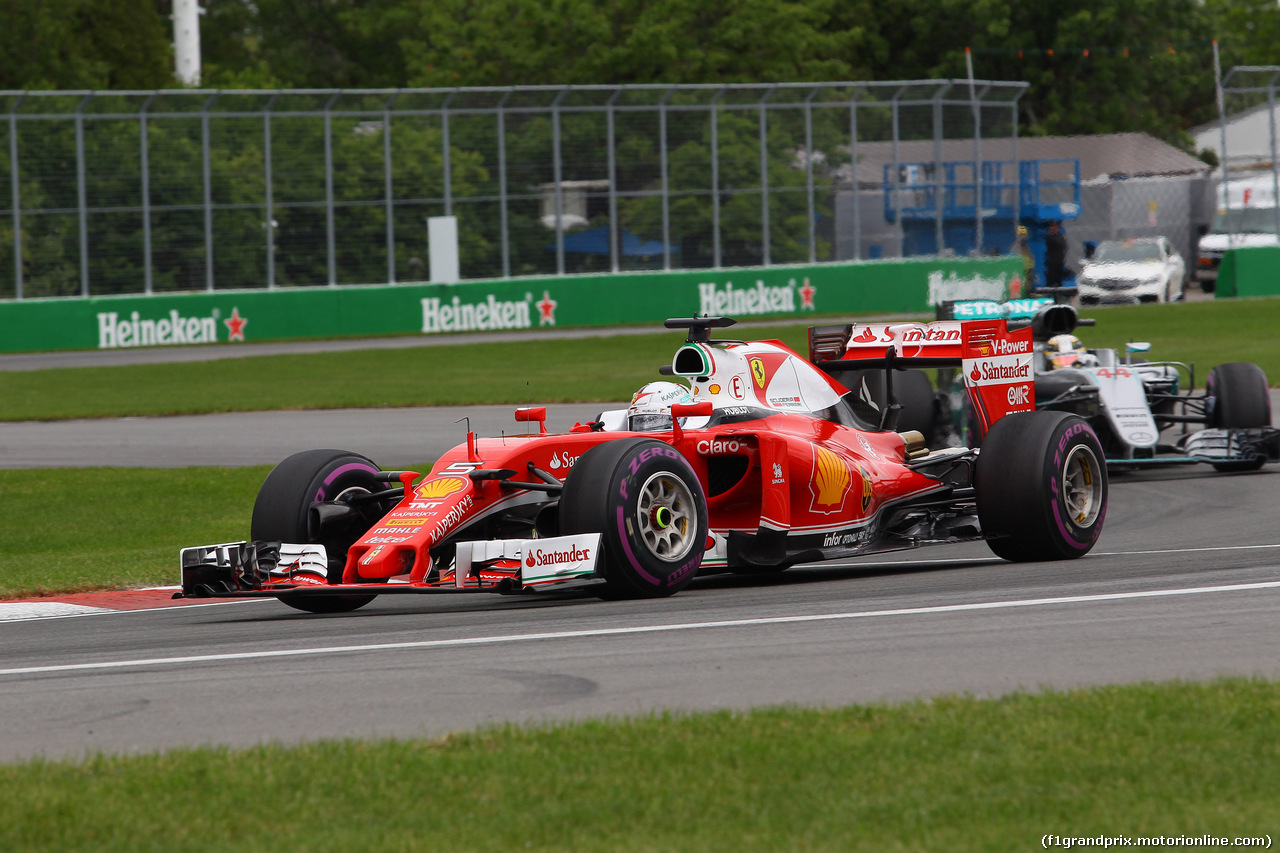 GP CANADA, 12.06.2016 - Gara, Sebastian Vettel (GER) Ferrari SF16-H
