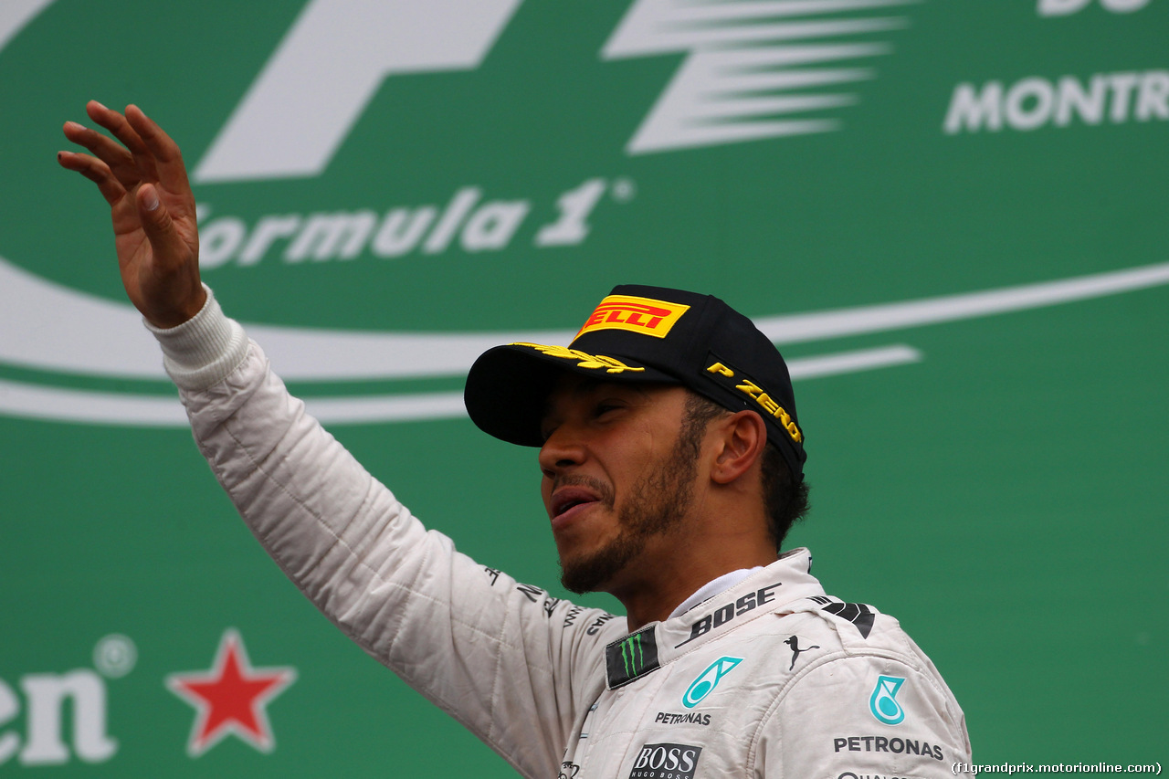 GP CANADA, 12.06.2016 - Gara, Lewis Hamilton (GBR) Mercedes AMG F1 W07 Hybrid vincitore