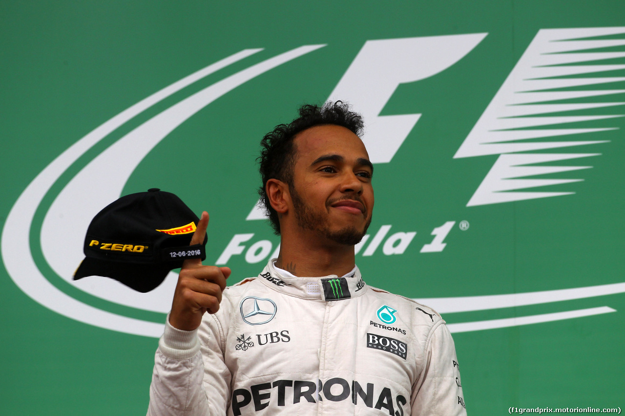 GP CANADA, 12.06.2016 - Gara, Lewis Hamilton (GBR) Mercedes AMG F1 W07 Hybrid vincitore