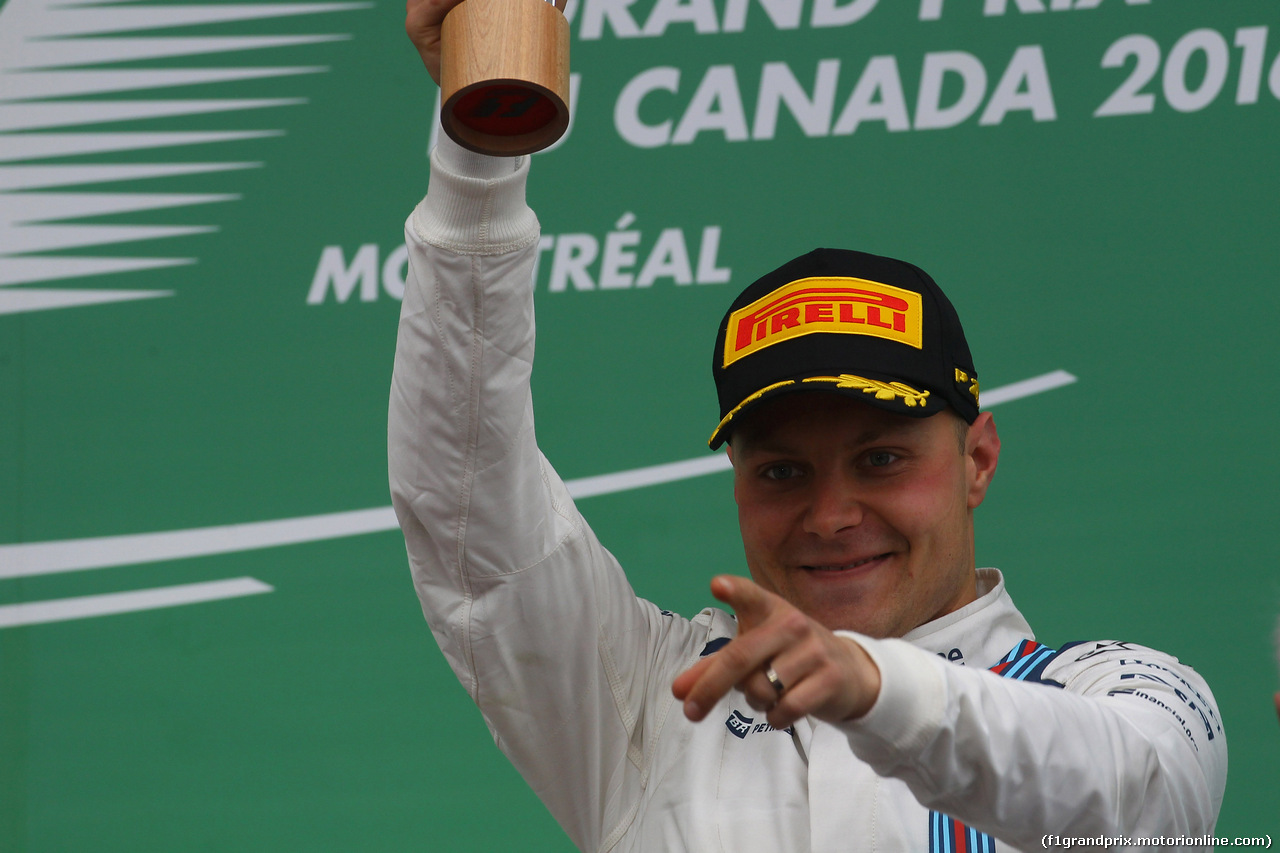 GP CANADA, 12.06.2016 - Gara, terzo Valtteri Bottas (FIN) Williams FW38