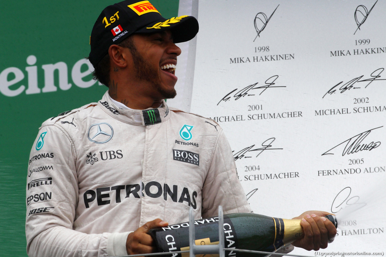 GP CANADA, 12.06.2016 - Gara, Lewis Hamilton (GBR) Mercedes AMG F1 W07 Hybrid vincitore