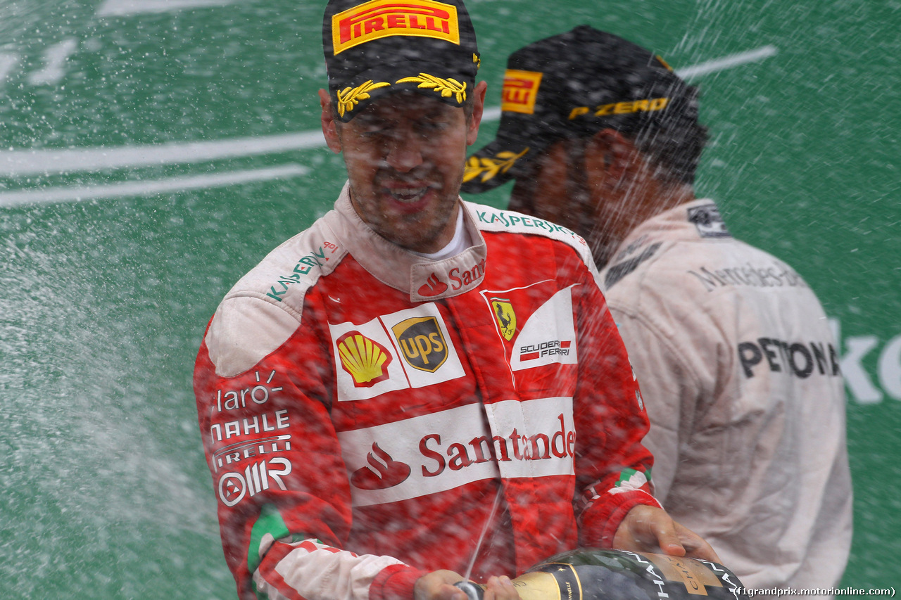 GP CANADA, 12.06.2016 - Gara, secondo Sebastian Vettel (GER) Ferrari SF16-H e Lewis Hamilton (GBR) Mercedes AMG F1 W07 Hybrid vincitore