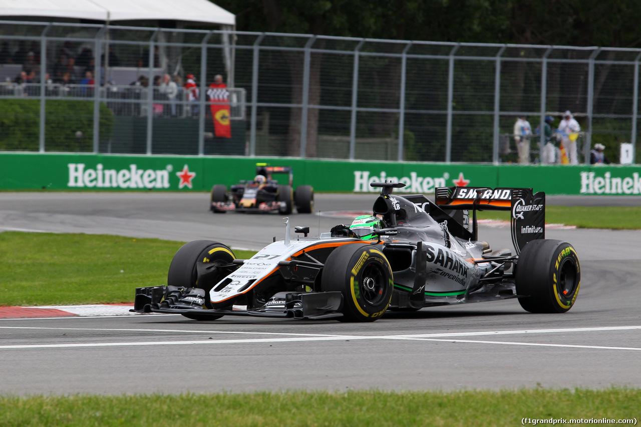 GP CANADA, 12.06.2016 - Gara, Nico Hulkenberg (GER) Sahara Force India F1 VJM09
