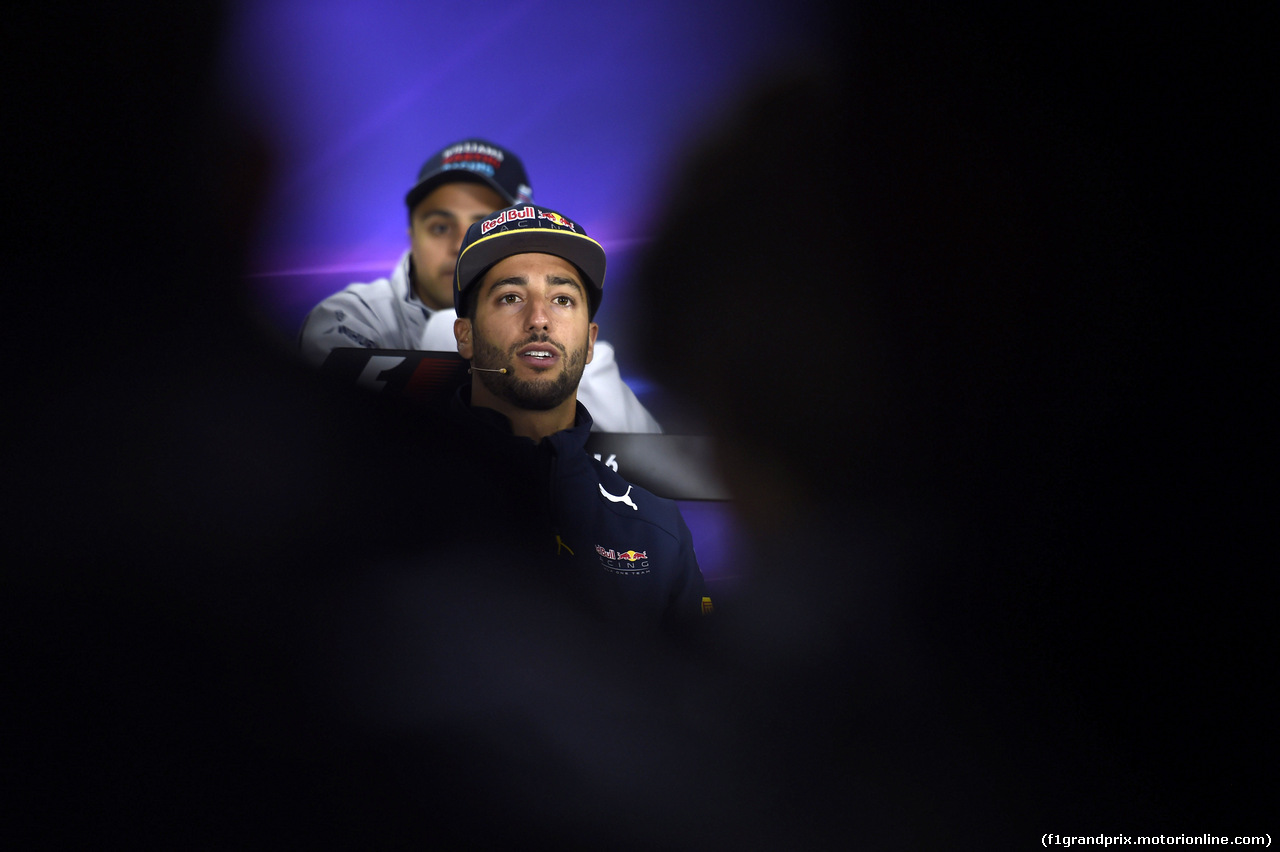 GP CANADA, 09.06.2016 - Conferenza Stampa, Daniel Ricciardo (AUS) Red Bull Racing RB12