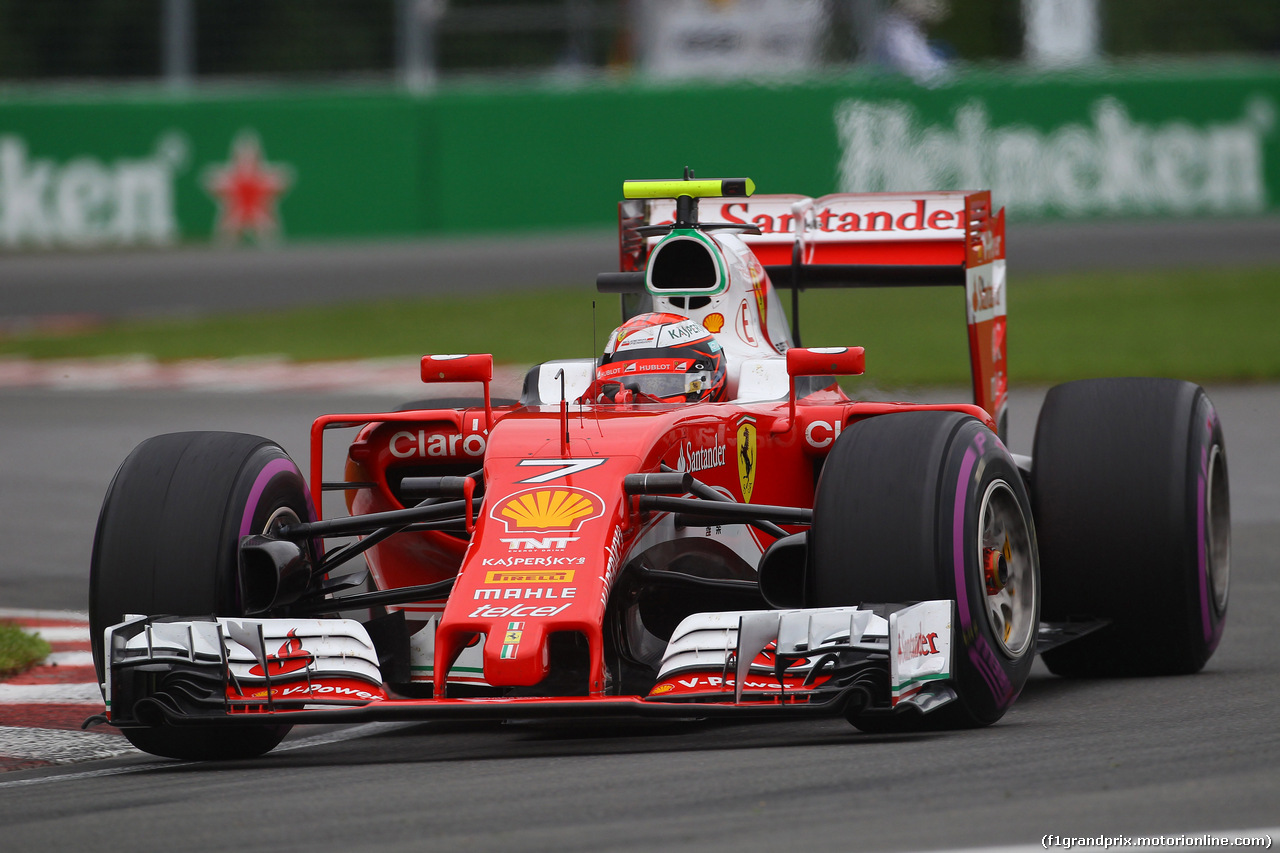 GP CANADA, 11.06.2016 - Prove Libere 3, Kimi Raikkonen (FIN) Ferrari SF16-H