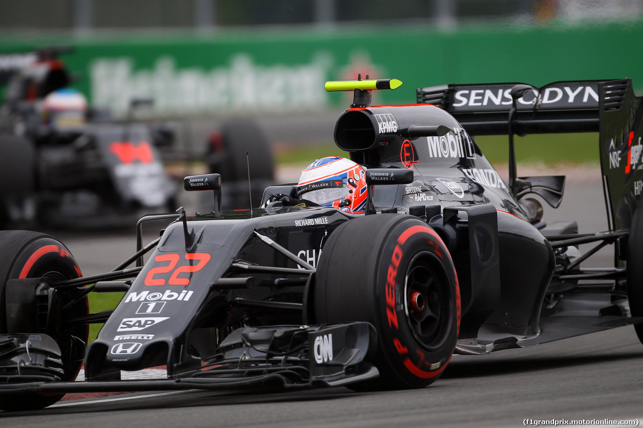 GP CANADA, 11.06.2016 - Prove Libere 3, Jenson Button (GBR)  McLaren Honda MP4-31