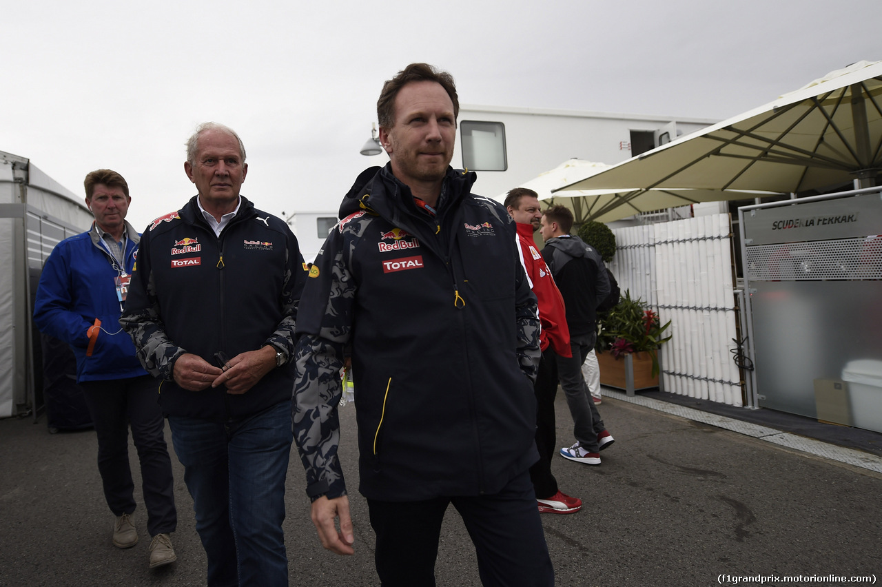 GP CANADA, 11.06.2016 - Prove Libere 3, Helmut Marko (AUT), Red Bull Racing, Red Bull Advisor e Christian Horner (GBR), Red Bull Racing, Sporting Director