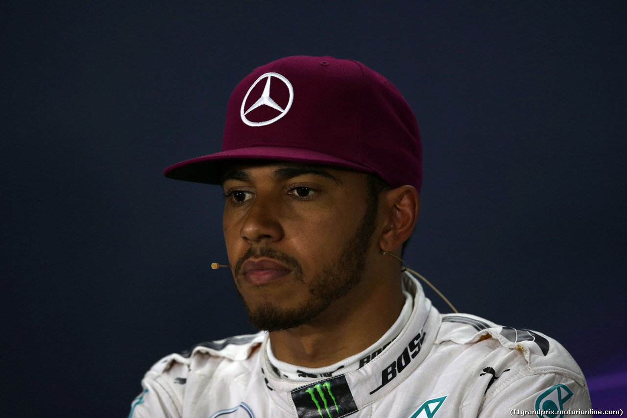 GP CANADA, 11.06.2016 - Qualifiche, Conferenza Stampa, Lewis Hamilton (GBR) Mercedes AMG F1 W07 Hybrid