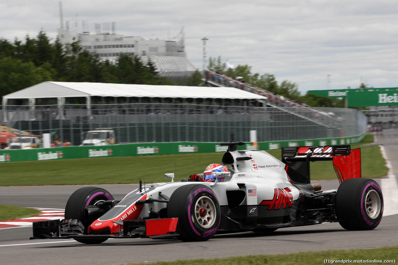 GP CANADA, 10.06.2016 - Prove Libere 1, Romain Grosjean (FRA) Haas F1 Team VF-16