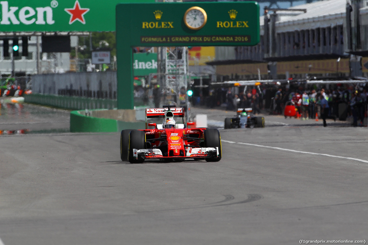 GP CANADA, 10.06.2016 - Prove Libere 1, Sebastian Vettel (GER) Ferrari SF16-H