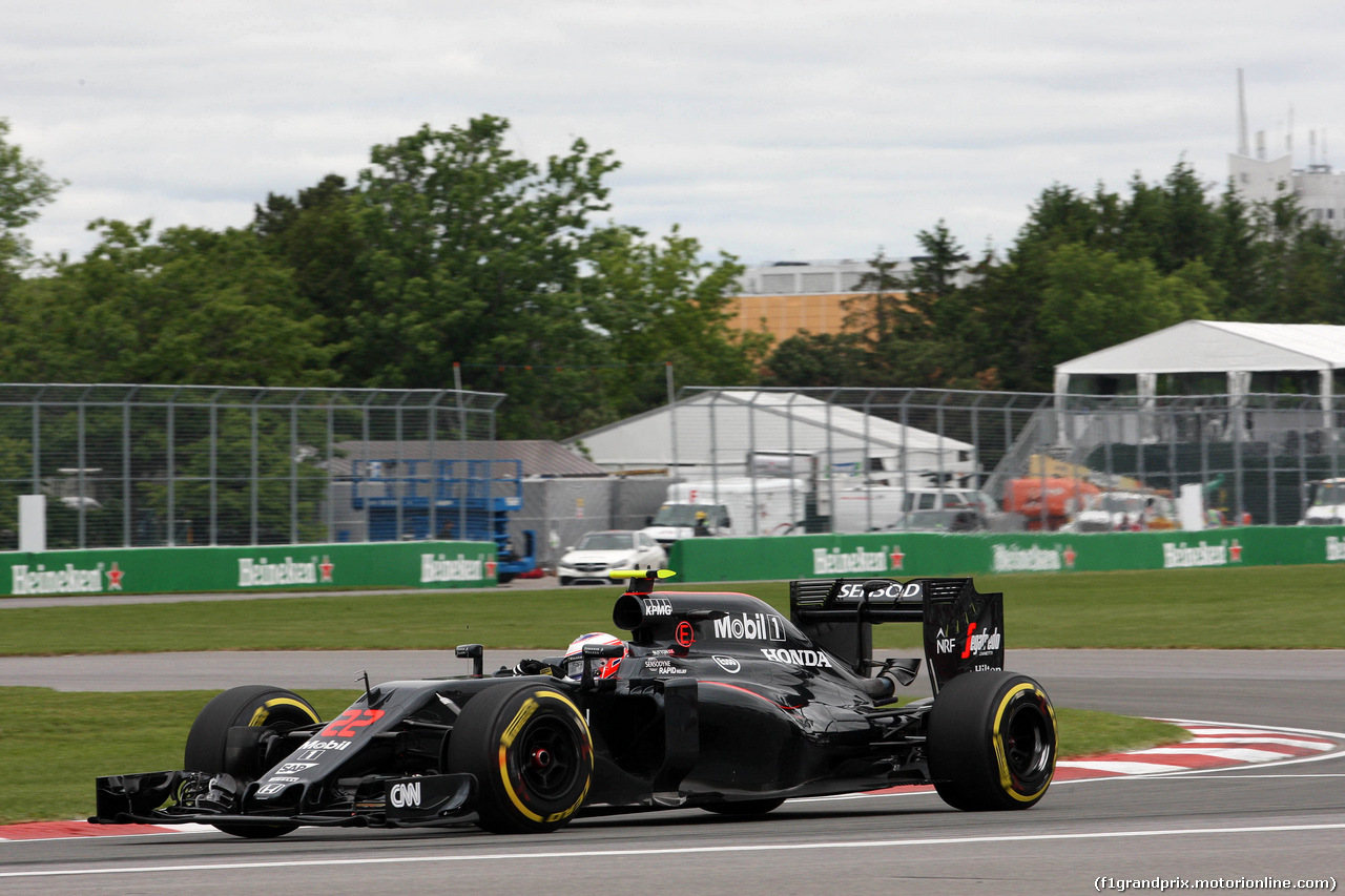GP CANADA, 10.06.2016 - Prove Libere 1, Jenson Button (GBR)  McLaren Honda MP4-31