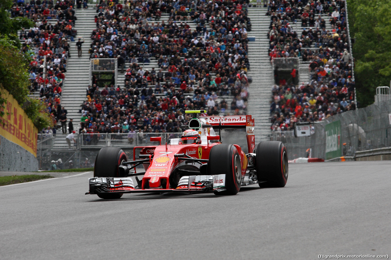 GP CANADA, 10.06.2016 - Prove Libere 1, Kimi Raikkonen (FIN) Ferrari SF16-H