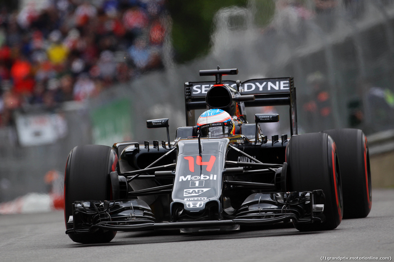 GP CANADA, 10.06.2016 - Prove Libere 1, Fernando Alonso (ESP) McLaren Honda MP4-31