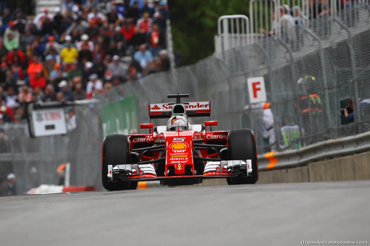 GP CANADA, 10.06.2016 - Prove Libere 1, Sebastian Vettel (GER) Ferrari SF16-H