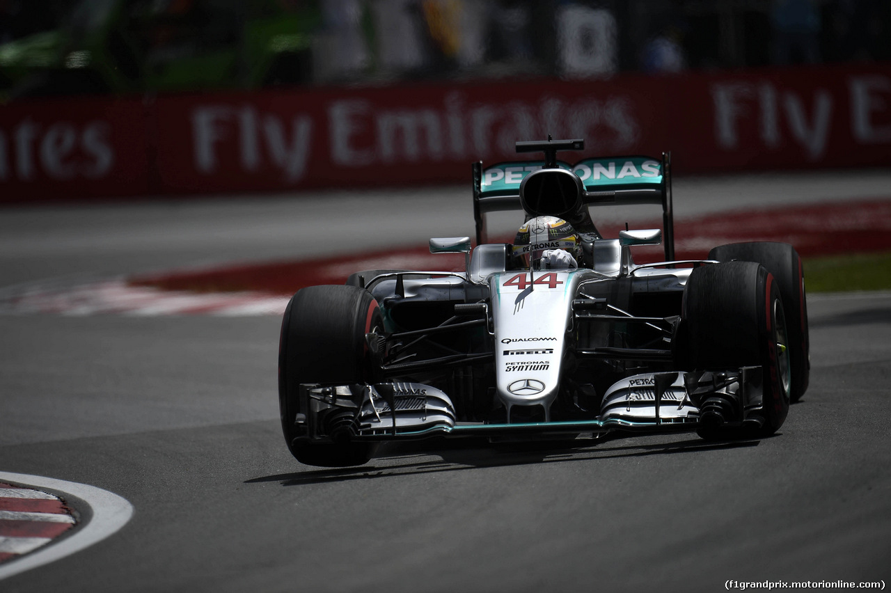 GP CANADA, 10.06.2016 - Prove Libere 1, Lewis Hamilton (GBR) Mercedes AMG F1 W07 Hybrid