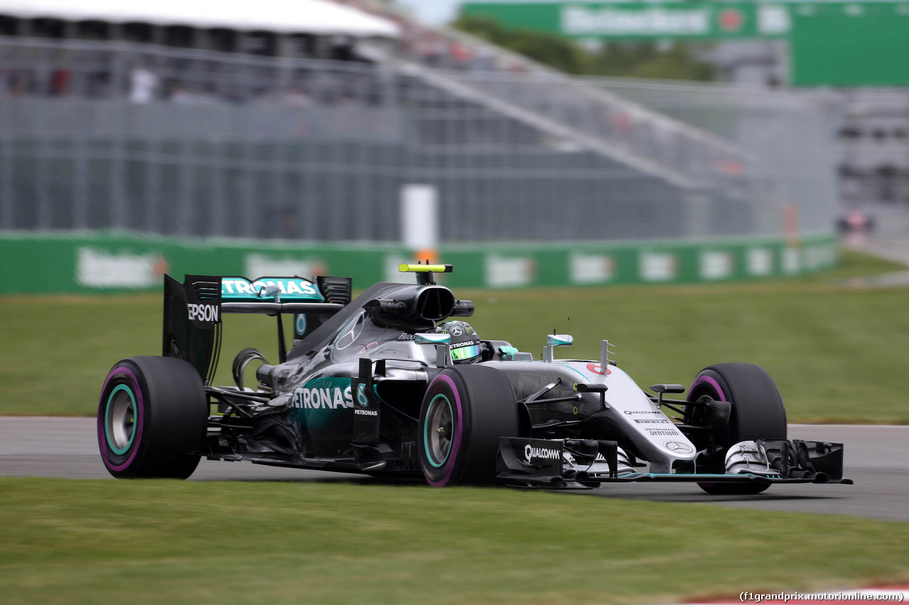 GP CANADA, 10.06.2016 - Prove Libere 1, Nico Rosberg (GER) Mercedes AMG F1 W07 Hybrid
