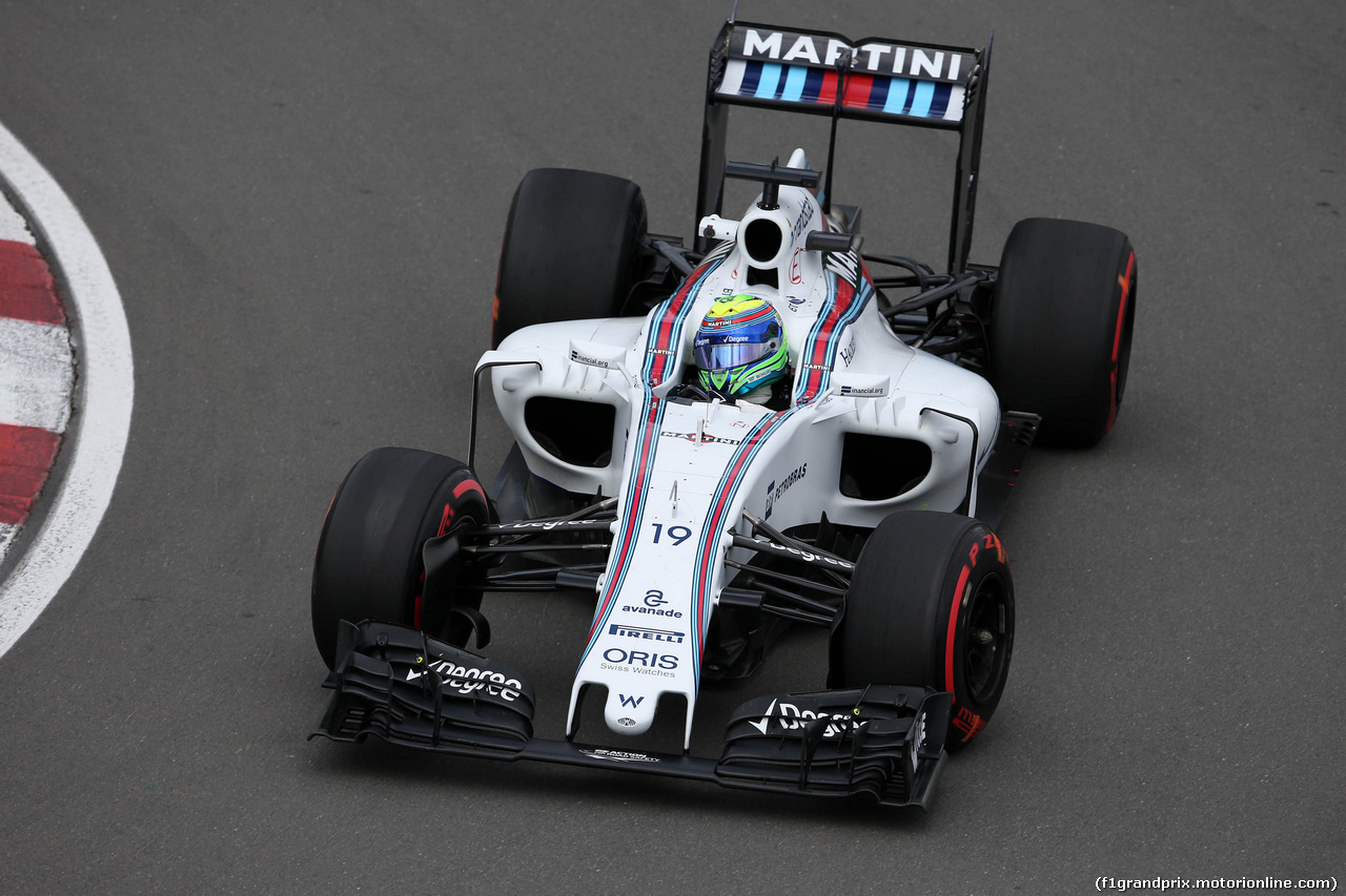 GP CANADA, 10.06.2016 - Prove Libere 1, Felipe Massa (BRA) Williams FW38