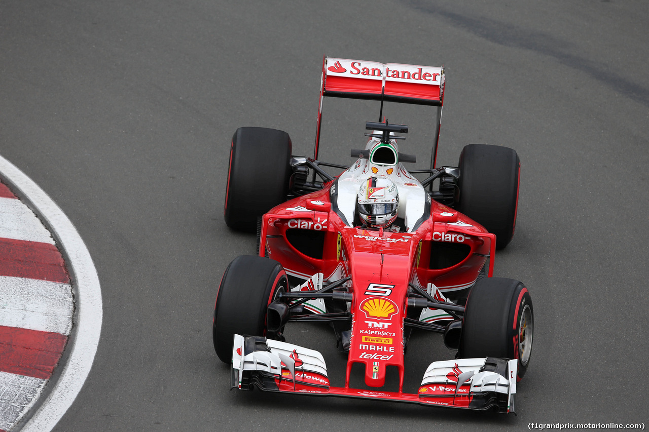 GP CANADA, 10.06.2016 - Prove Libere 1, Sebastian Vettel (GER) Ferrari SF16-H
