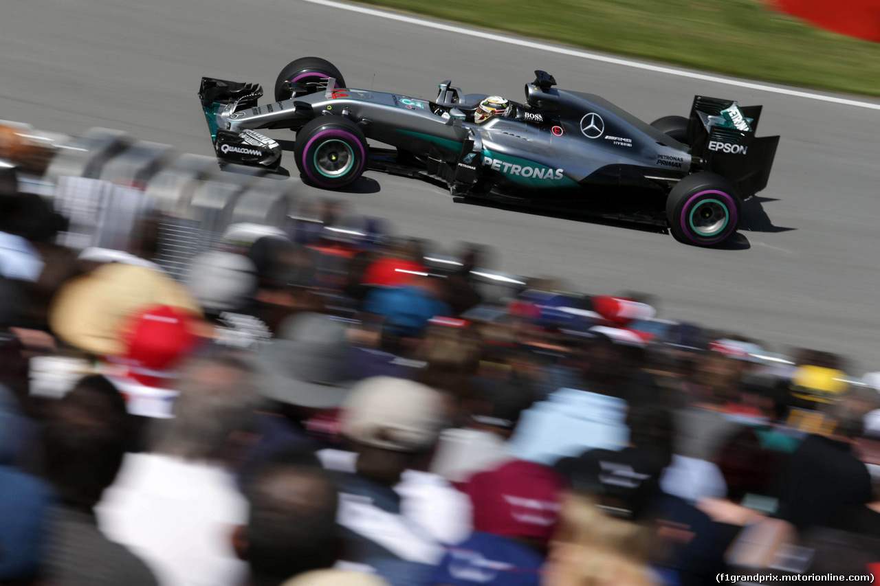 GP CANADA, 10.06.2016 - Prove Libere 2, Lewis Hamilton (GBR) Mercedes AMG F1 W07 Hybrid