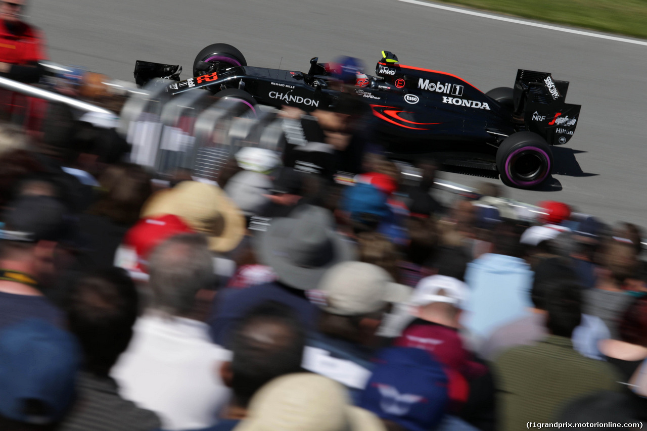 GP CANADA, 10.06.2016 - Prove Libere 2, Jenson Button (GBR)  McLaren Honda MP4-31